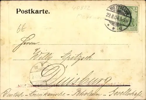 Ak Huldigung bergischer Männer vor Friedrich Wilhelm III. 1904