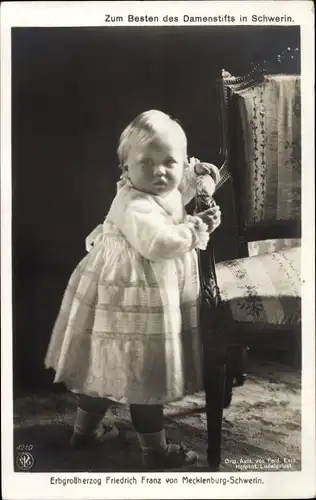 Ak Erbgroßherzog Friedrich Franz von Mecklenburg Schwerin, NPG 4210