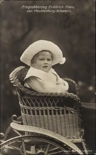 Ak Erbgroßherzog Friedrich Franz von Mecklenburg-Schwerin