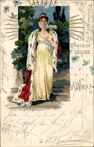 Litho Königin Luise von Mecklenburg Strelitz, Luise von Preußen, Portrait