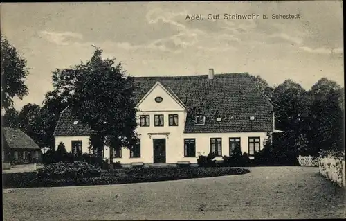 Ak Sehestedt am Nord Ostsee Kanal, Adel. Gut Steinwehr