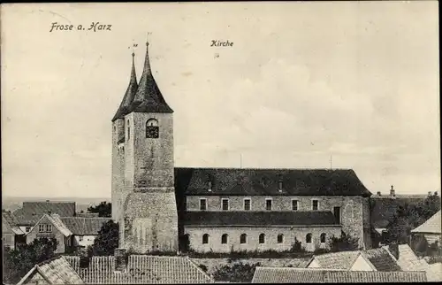 Ak Frose am Harz Sachsen Anhalt, Kirche