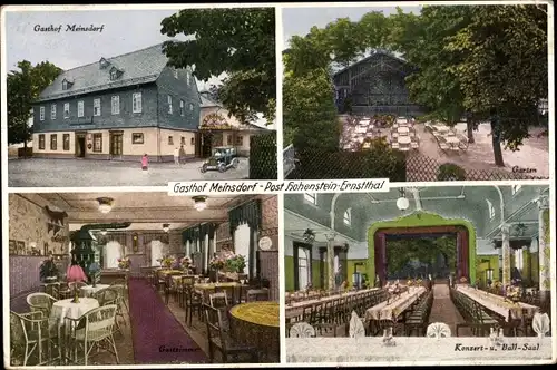 Ak Meinsdorf Callenberg Sachsen, Gasthof Meinsdorf, Ballsaal, Bes. Curt Veit