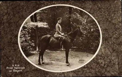Ak S.K.H. Prinz Heinrich von Bayern auf dem Pferd