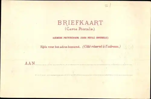 Ak 's Gravenhage Den Haag Südholland, De Eerewacht, Versiering 7. Feb 1901