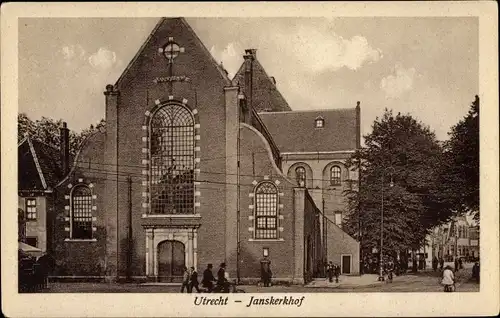 Ak Utrecht Niederlande, Janskerkhof