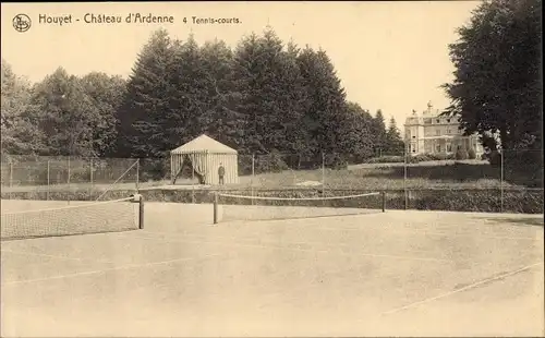 Ak Houyet Wallonien Namur, Chateau d'Ardenne, 4 Tennis-courts