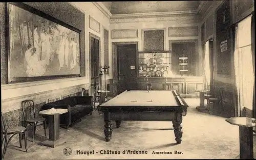 Ak Houyet Wallonien Namur, Chateau d'Ardenne, American Bar