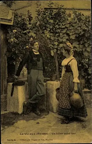 Ak La vie aux champs, Un baiser avant tout