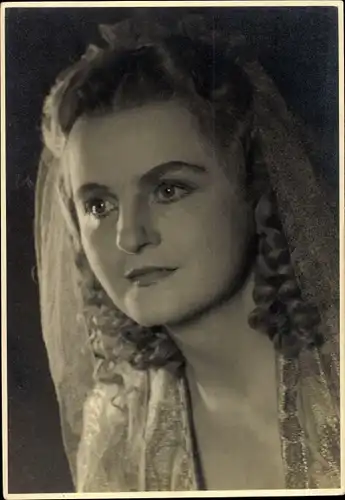 Foto Portrait einer Künstlerin, Autogramm, Unbekannte Persönlichkeit, Ilse Sichbuch, 1952