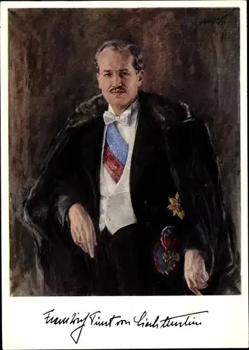 Ak Fürst Franz Josef II von und zu Liechtenstein, Portrait