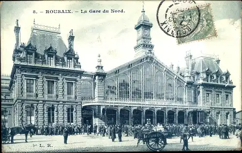Ak Roubaix Nord, La Gare du Nord