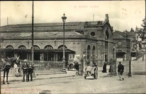 Ak Nancy Meurthe et Moselle, la Gare