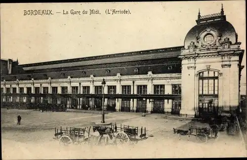 Ak Bordeaux Gironde, La Gare du Midi