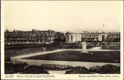 Ak Deauville La Plage Fleurie Calvados, Normandy Hotel