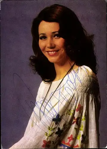 Foto Ak Sängerin Regina Thoss, Portrait, Autogramm