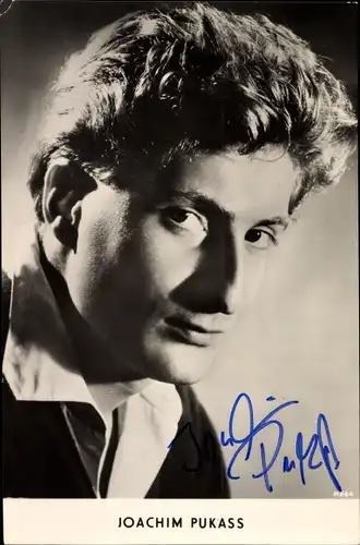 Ak Schauspieler Joachim Pukass, Portrait, Autogramm