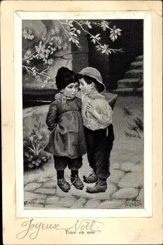 Seiden Ak Wunsch, Zwei Jungen unterhalten sich