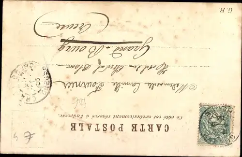 Seiden Präge Passepartout Ak Glückwunsch Neujahr, Portrait einer Frau