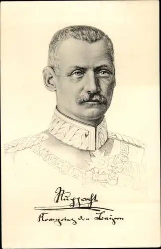 Ak Kronprinz Rupprecht von Bayern, Portrait