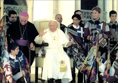 Ak Papst Johannes Paul II., Karol Józef Wojtyla, Radio Vaticana