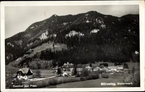 Ak Mürzsteg Steiermark, Gasthof zur Post, Umgebung