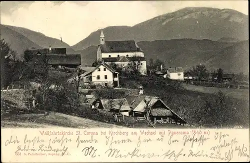 Ak Kirchberg am Wechsel Niederösterreich, Wallfahrtskirche St. Corona