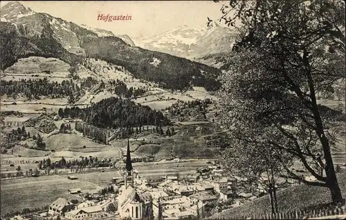 Ak Bad Hofgastein in Salzburg, Ansicht des Ortes