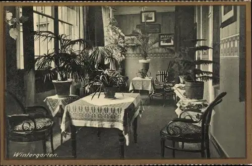 Ak Dortmund im Ruhrgebiet, Sanatorium der Franziskanerinnen, Wintergarten