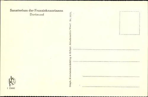 Ak Dortmund im Ruhrgebiet, Sanatorium der Franziskanerinnen, Wintergarten