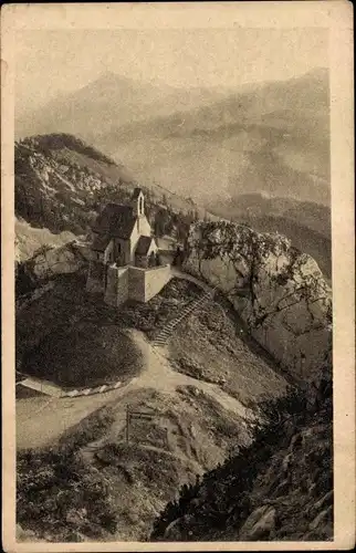 Ak Bayrischzell im Mangfallgebirge Oberbayern, Wendelsteinhaus, Wendelsteinbahn