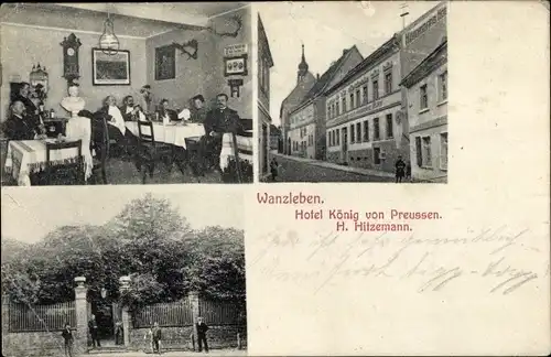 Ak Wanzleben Börde in Sachsen Anhalt, Hotel König von Preussen