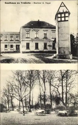 Ak Trebnitz Merseburg an der Saale, Gasthaus zu Trebnitz, Garten