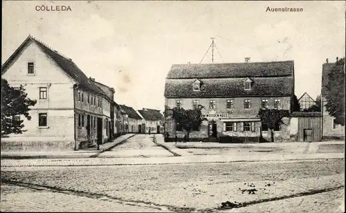 Ak Cölleda Kölleda in Thüringen, Auenstraße, Zum weißen Ross