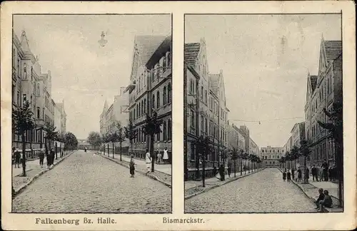 Ak Falkenberg an der Elster, Bismarckstraße, Anwohner