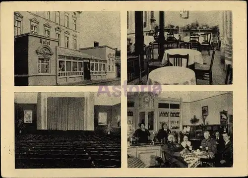 Ak Ueckermünde in Vorpommern, Hotel und Lichtspielhaus Hohenzollern, Astoria