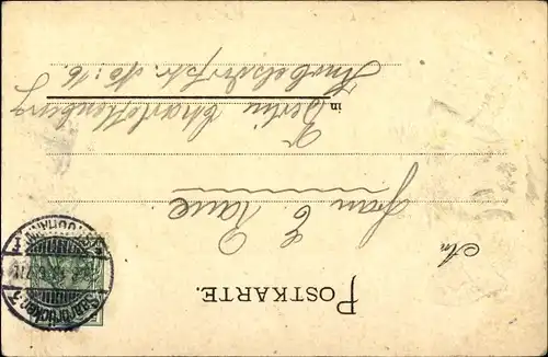 Litho St. Johann Saarbrücken im Saarland, Johannis Kirche