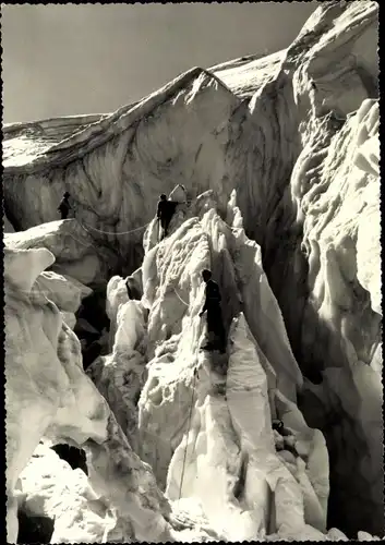 Ak Belluno Veneto, Marmolada, Fra i seracchi