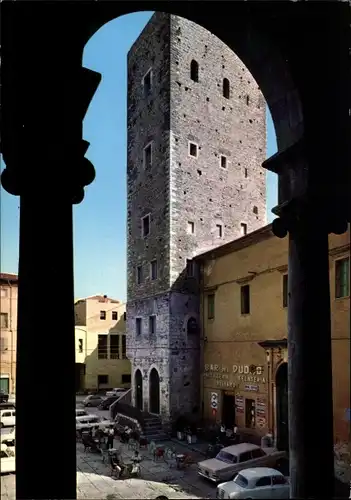 Ak Terracina Lazio Italien, Gemeindeturm