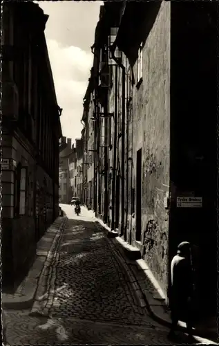 Ak Stockholm Schweden, Straßenpartie, Altstadt