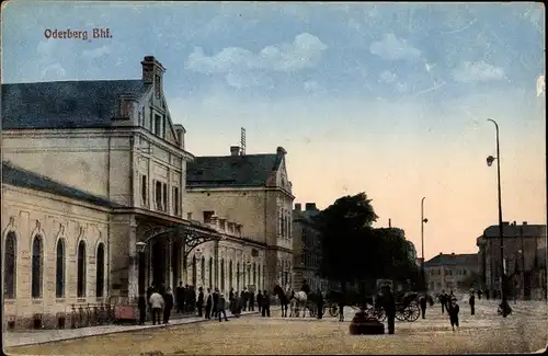 Ak Bohumín Oderberg Region Mährisch Schlesien, Bahnhof