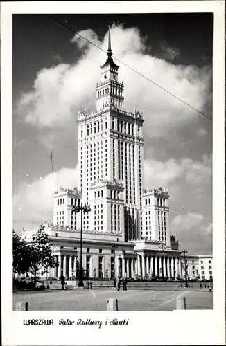 Ak Warszawa Warschau Polen, Kulturpalast