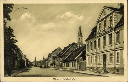 Ak Jelgava Mitau Lettland, Palaisstraße