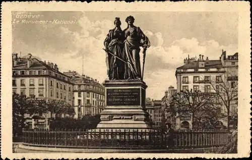 Ak Genève Genf Schweiz, Le Monument National