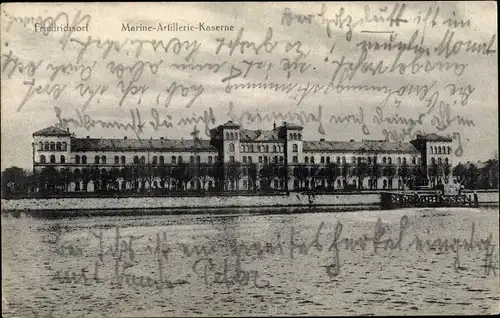 Ak Friedrichsort Kiel in Schleswig Holstein, Marine-Artillerie-Kaserne