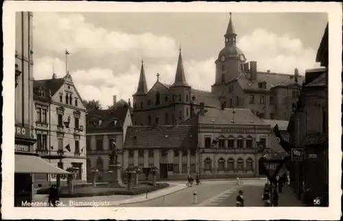 Ak Meerane in Sachsen, Bismarckplatz