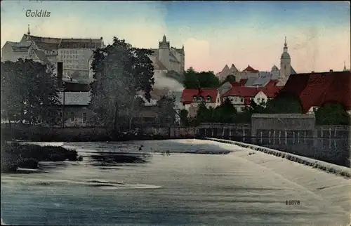 Ak Colditz in Sachsen, Teilansicht