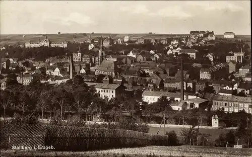 Ak Stollberg im Erzgebirge, Totale