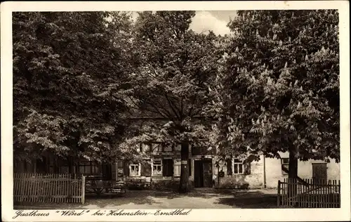 Ak Hohenstein Ernstthal Landkreis Zwickau, Gasthaus Wind