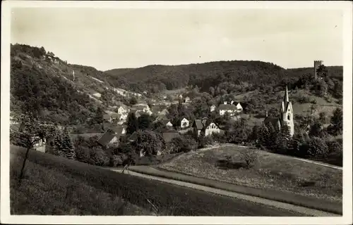 Ak Tautenburg in Thüringen, Panorama